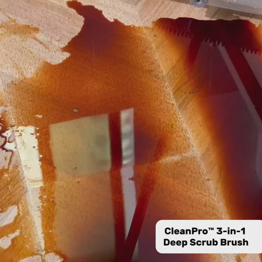 CleanPro™ 3-in-1 No-Bend Deep Scrub Brush